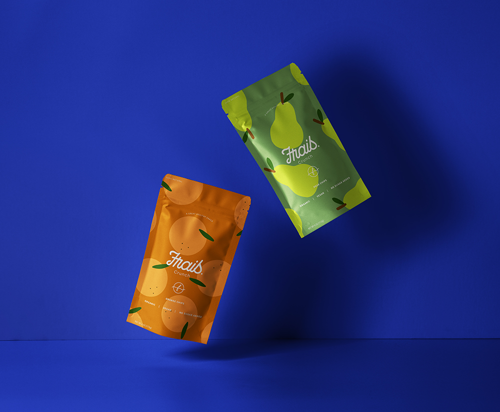 frais chip orange and pear package