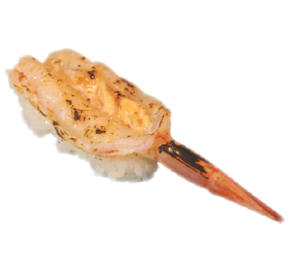 赤海老焦がし味噌にぎり